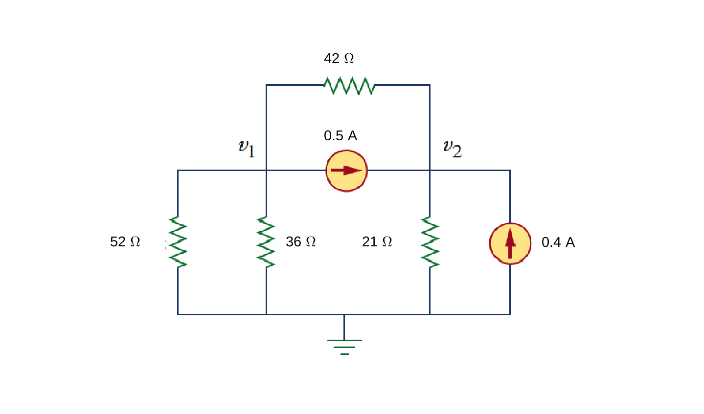 Solved 2.6V (1) 2.6V +Ι 21 Ω ΛΑ 85 Ω 88 Ω 42 Ω ξ Ε 2.9V | Chegg.com